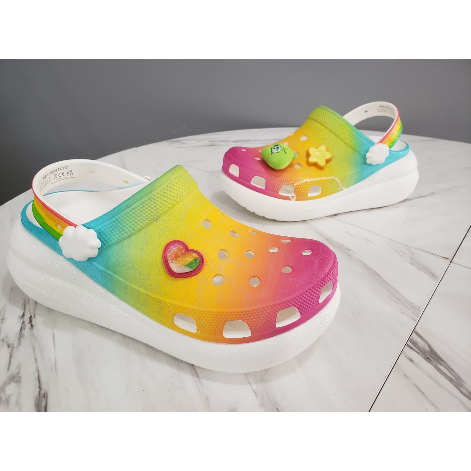 Missing Some Charms - Crocs X Care Bears Crush Clog 'Light On' Womens Size 12